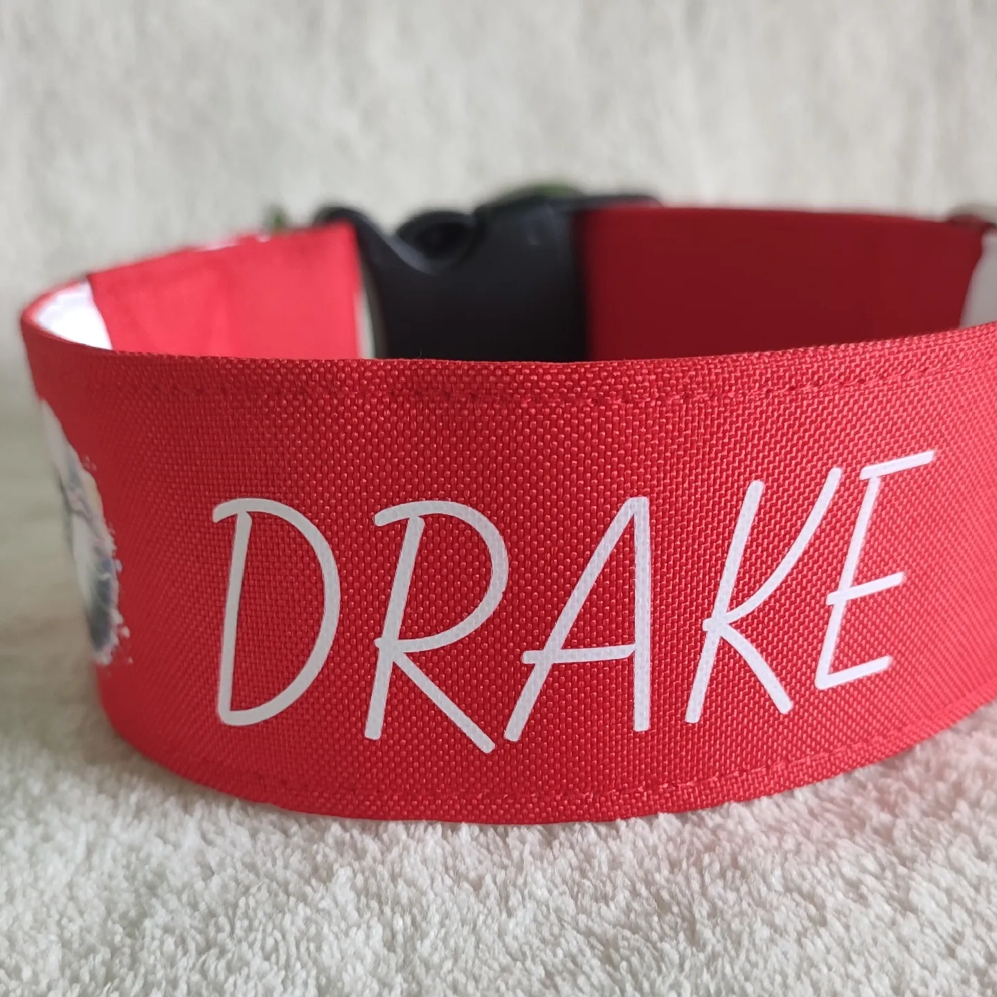 široký obojek se saténem